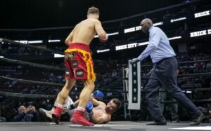 Vito Mielnicki Jr. scores one-punch KO of Salim Larbi at Prudential Center
