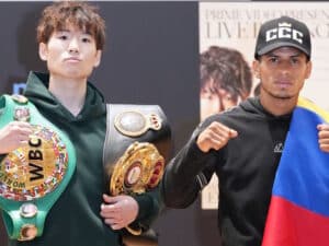 Kenshiro Teraji, Carlos Canizales Easily Make Weight For Junior Flyweight Championship In Osaka, Japan