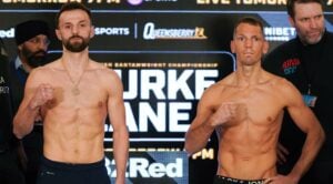 Bourke And Lane Both Make Weight Ahead Of British and Commonwealth Title Fight