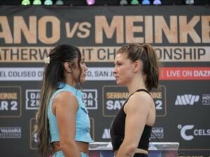 Amanda Serrano-Nina Meinke called off, Jake Paul obliterates Ryan Bourland in opening round