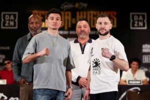 William Zepeda, Maxi Hughes Make Weight For WBA/IBF Title Eliminator In Las Vegas