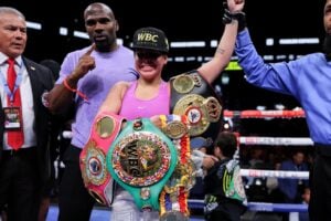 Esparza loses three belts on scale