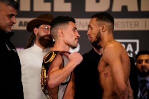 Gill-Barrett, Lefebvre-Scotney, DAZN Undercard Weigh-In Report From Manchester