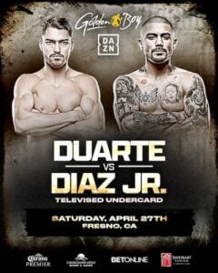 Joseph Diaz Jr. Will Fight Oscar Duarte in Fresno