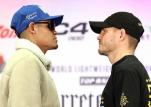 Emanuel Navarrete, Denys Berinchyk Make Weight For WBO Lightweight Title Fight