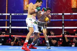 Rafael Espinoza Storms Past Sergio Chirino, Earns 4th Round Knockout To Retain WBC Featherweight Title