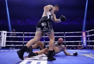 Johnny Fisher and Dave Allen start sewing the seeds