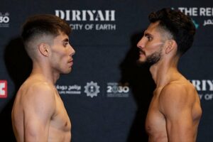 Marc Castro, George Acosta Make Weight For DAZN Main Event To Kick Off Riyadh Season Fight Week