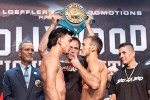 Omar Trinidad, Viktor Slavinskyi make weight ahead of Friday main event
