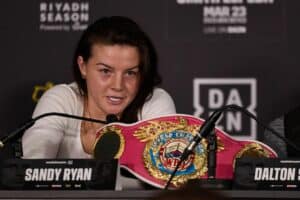 ‘I think she’s trash’: Sandy Ryan says weekend fight with Mikaela Mayer is personal