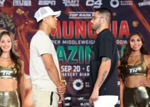 Jaime Munguia, Erik Bazinyan Make Weight For ESPN Headliner From Glendale, Arizona