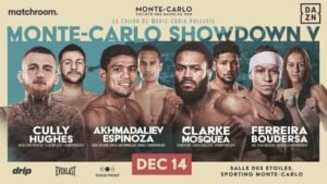 Murodjon Akhmadaleiv, Beatriz Ferreira Appear in Separate Bouts Atop Dec. 14 ‘Monte-Carlo Showdown V’ Card