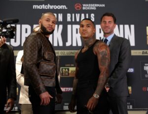 Heated Conor Benn and Chris Eubank Jnr pulled apart