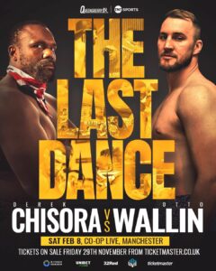 Derek Chisora-Otto Wallin confirmed for February 8 in Manchester