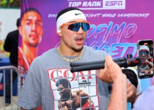 Teofimo Lopez Jnr and George Kambosos Jnr trade social media barbs about rematch possibilities