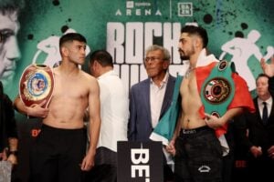 Weights from Ontario, California: Alexis Rocha and Raul Curiel both under 147lbs