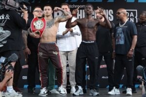 Liam Paro, Richardson Hitchins make weight for IBF junior welterweight showdown