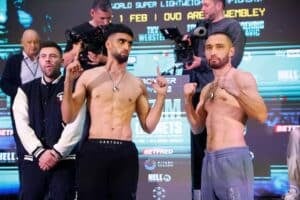 Adam Azim and Sergey Lipinets belatedly make weight for junior welterweight battle