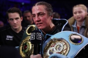 Scotney Calls Out Nicolson After Unifying Titles at 122, Hearn Responds: 