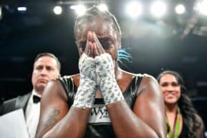 Claressa Shields says it will be hard to top Sunday’s homecoming win