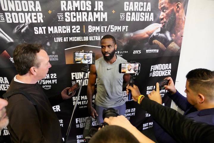Terrell Gausha leans into his wisdom against young lion Elijah Garcia