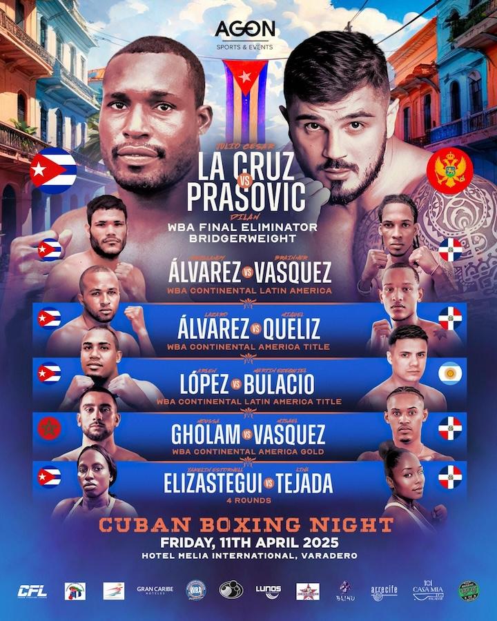 Julio Cesar La Cruz, Dilan Prasovic make weight for Friday eliminator