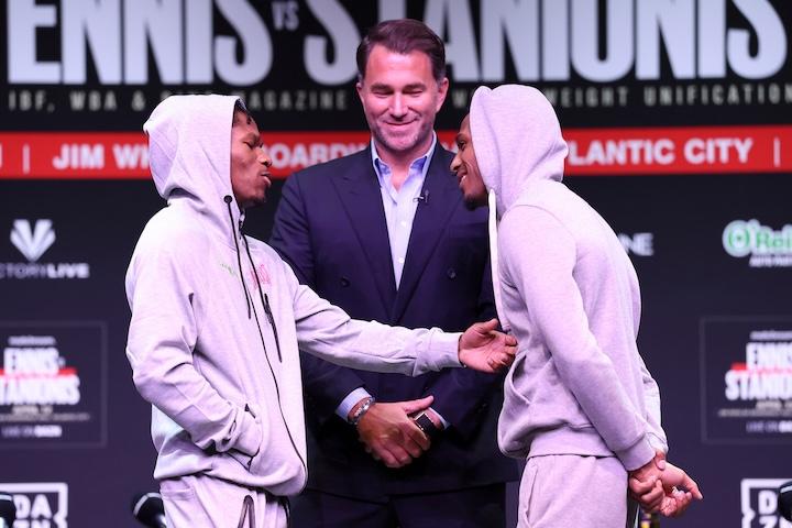 Thomas Mattice applauds Raymond Ford for fighting him