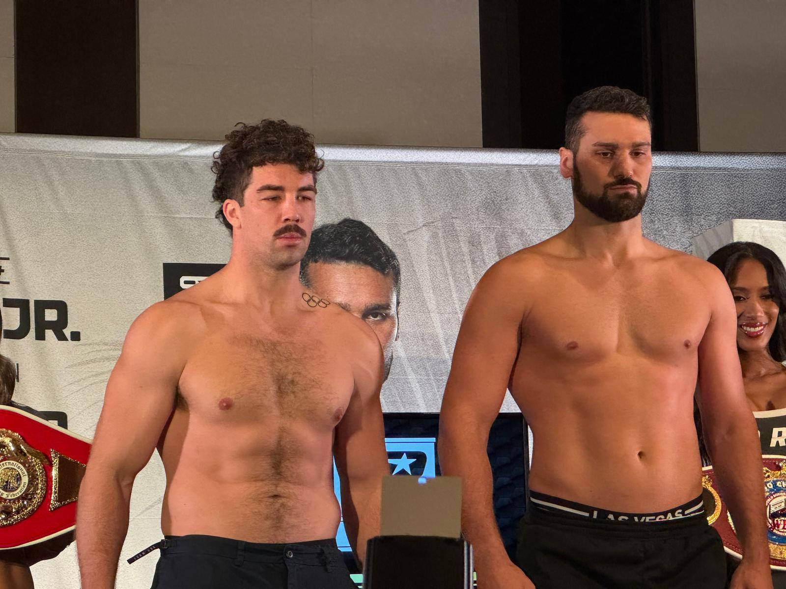 Richard Torrez Jnr, Guido Vianello both make weight for Saturday clash