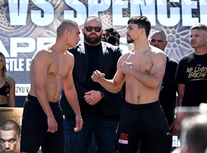 Tim Tszyu, Joey Spencer make weight for Saturday clash