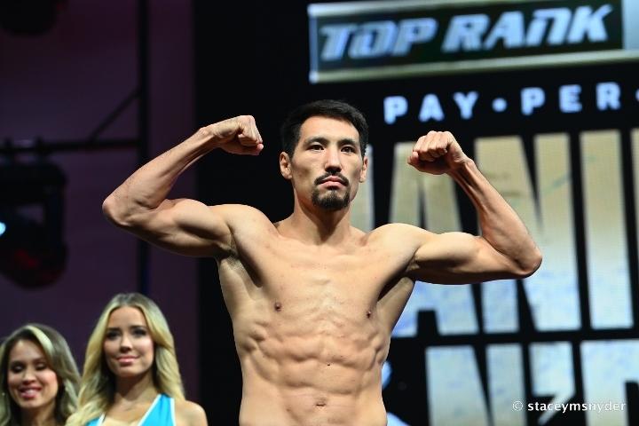 Janibek Alimkhanuly and Anauel Ngamissengue under 160lbs limit