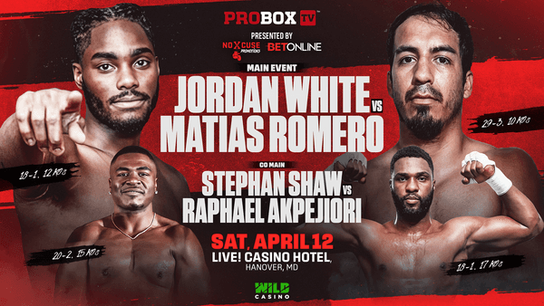 Jordan White and Jose Matias make weight for ProBox TV main event