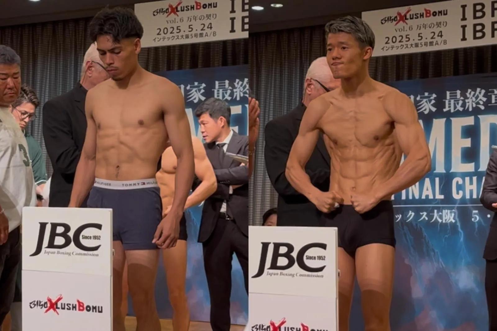 Angelo Leo and Tomoki Kameda make weight ahead of IBF featherweight title fight