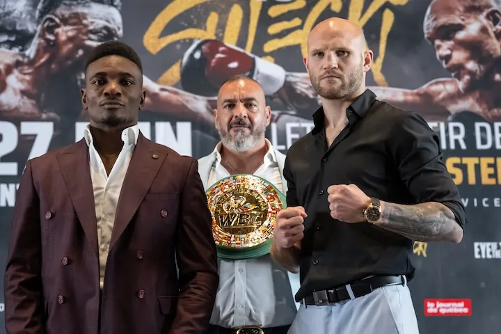 Christian Mbilli and Maciej Sulecki make weight ahead of WBC interim super middleweight title fight