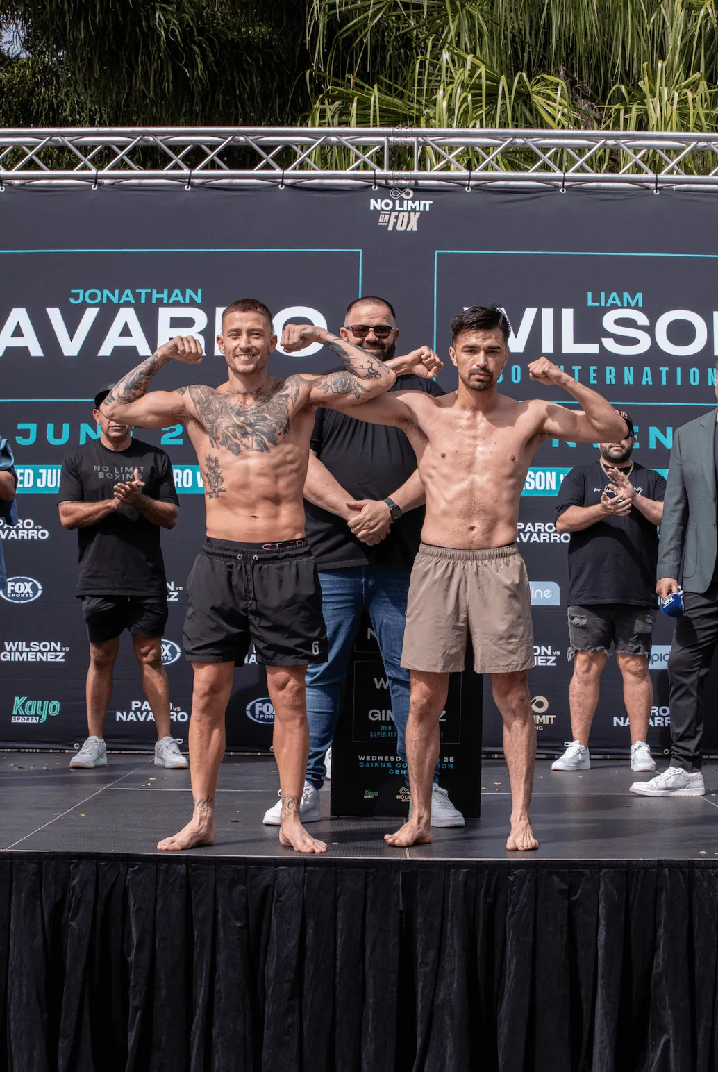 Liam Paro outweighs Jonathan Navarro ahead of ring return