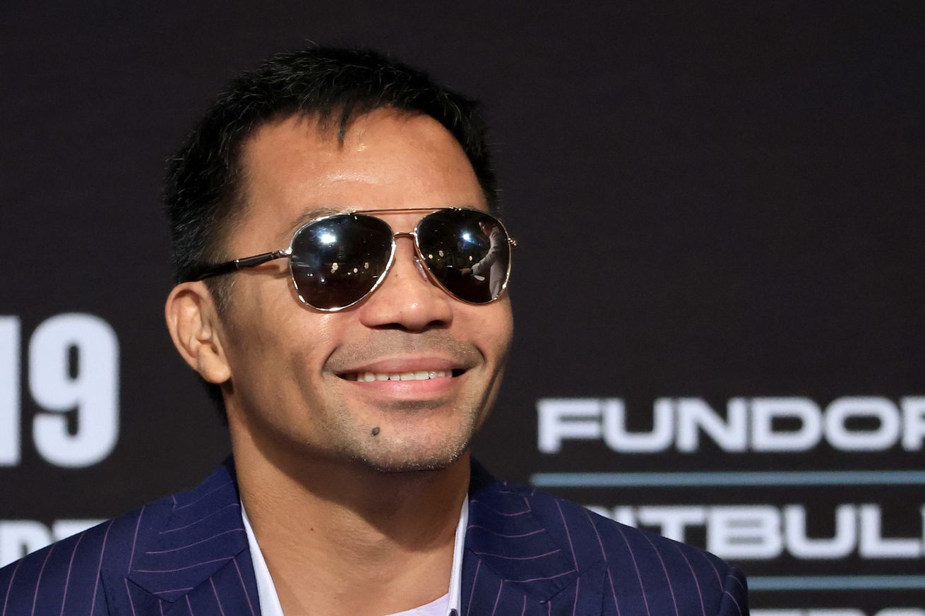 ‘I’m still active, it’s up to him’: Pacquaio still willing to rematch Mayweather