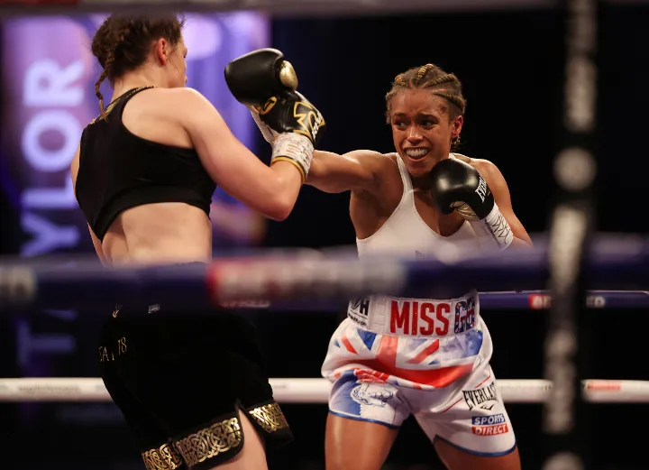 Natasha Jonas views rival Katie Taylor as favorite against Amanda Serrano