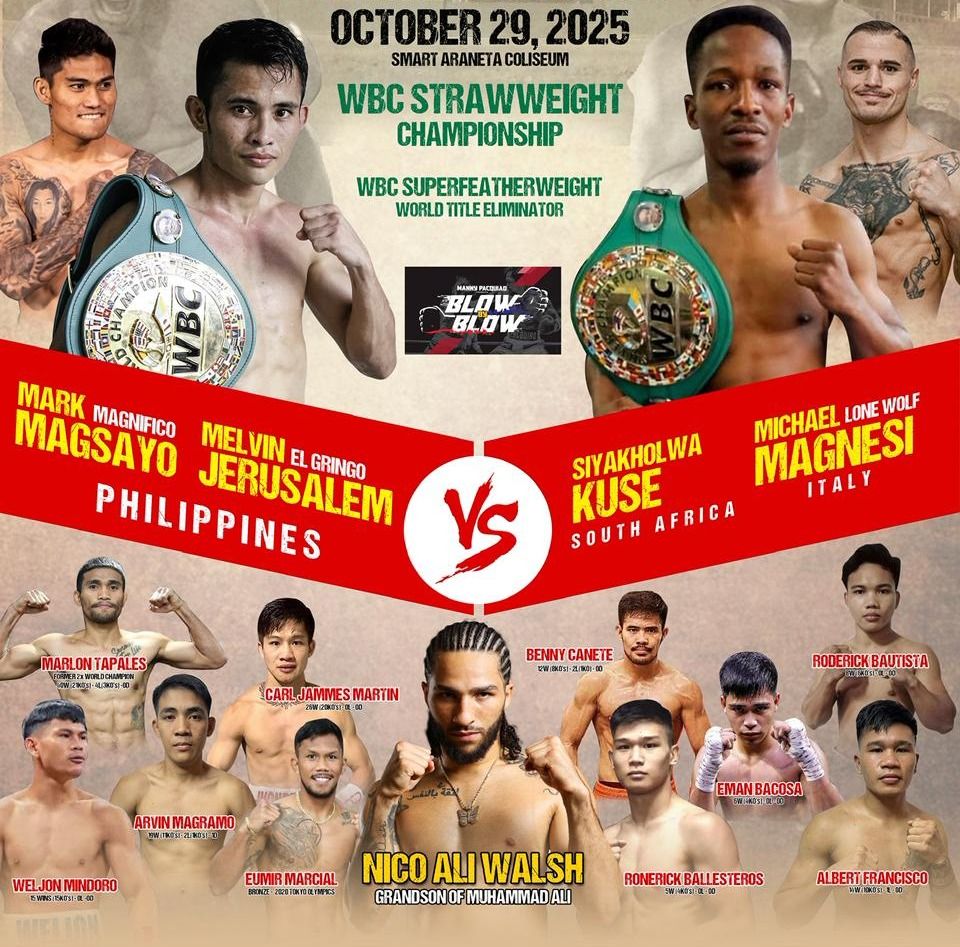 Melvin Jerusalem-Siyakholwa Kuse For WBC Strawweight Title On Magsayo-Magnesi Bill