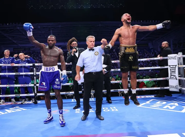 Caoimhin Agyarko resists ‘horrific’ eye injury to defeat Ishmael Davis