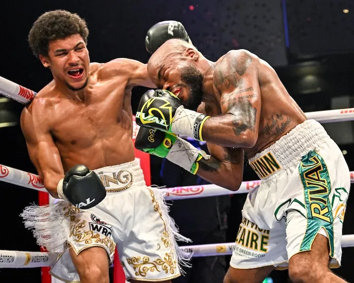 Wilkens Mathieu takes down fellow Quebecois Shakeel Phinn