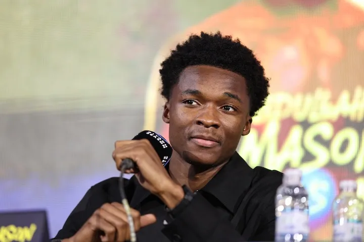 Youth is served as Abdullah Mason, 21, goes for a lightweight strap