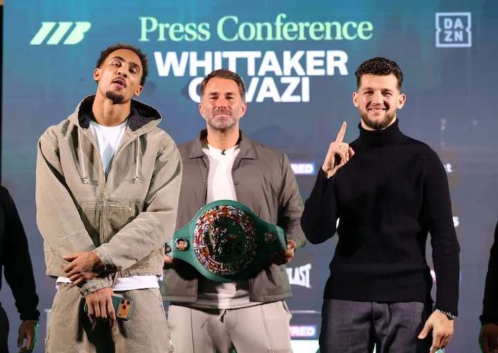 'It's hard to look this good,' says Ben Whittaker as he makes weight for Benjamin Gavazi test