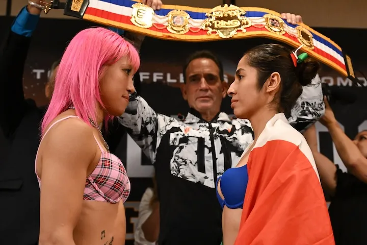 Mizuki Hiruta and Gloria Gallardo make weight for Friday title fight