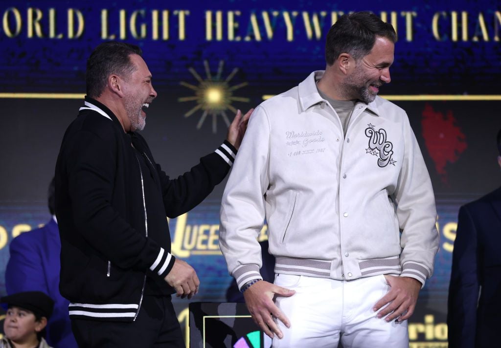 Eddie Hearn questions Oscar De La Hoya's motives regarding Ortiz-Ennis negotiations