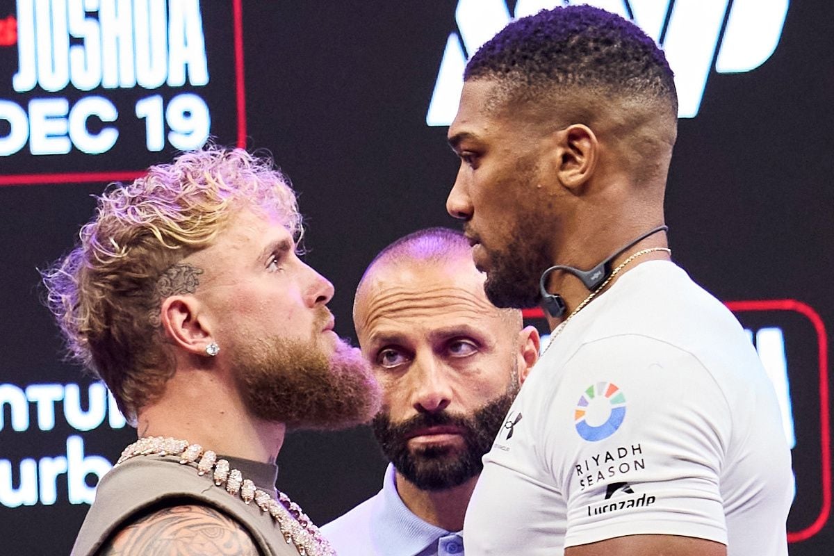 Photos: Anthony Joshua, Jake Paul - Face To Face at Kickoff Presser