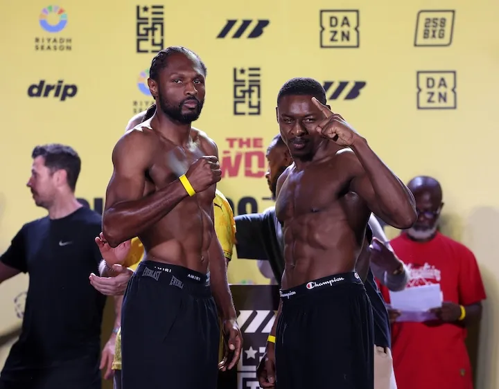 Craig Richards and Dan Azeez make weight for 175lbs tussle