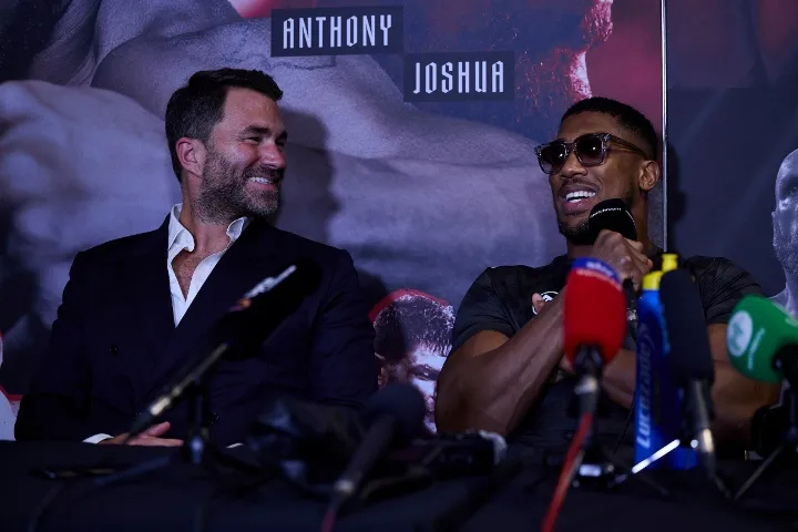 Eddie Hearn: Anthony Joshua in ‘stable condition’