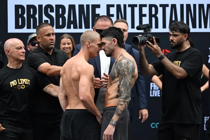 Nikita Tszyu and Michael Zerafa make catchweight for domestic grudge match