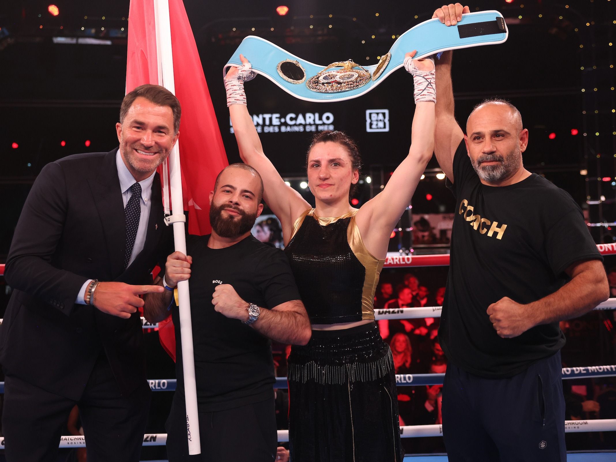Eddie Hearn hands Elif Nur Turhan new deal, immediately targets Caroline Dubois