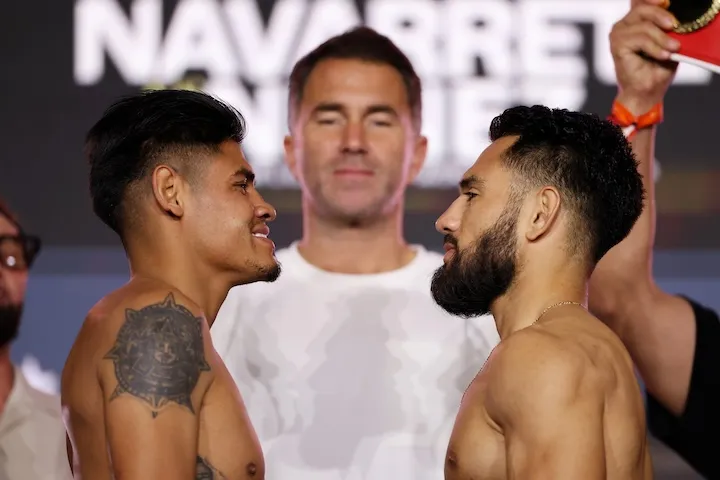 Emanuel Navarrete, Eduardo Nunez come in under 130lbs limit