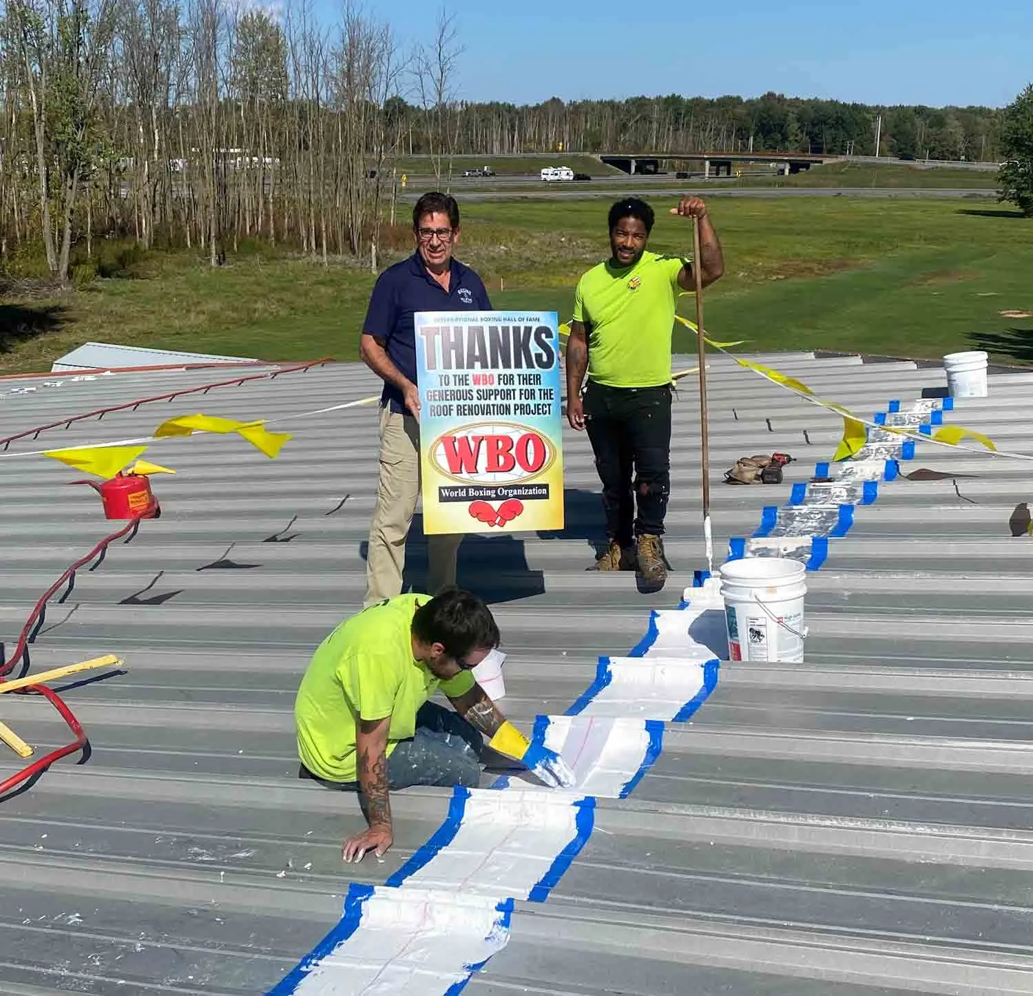 IBHOF thanks WBO for assistance in funding roof repairs